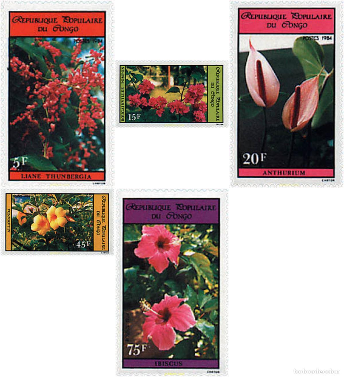 Sellos: 82666 MNH CONGO 1984 FLORES - Foto 1