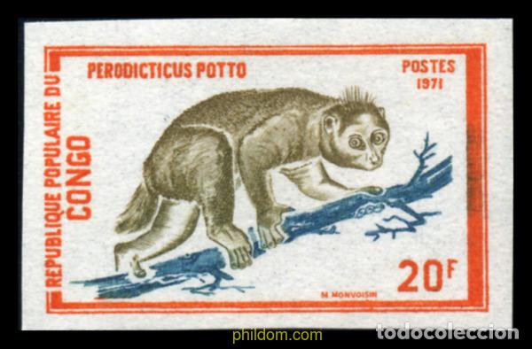 Sellos: 215875 MNH CONGO 1972 FAUNA SALVAJE
