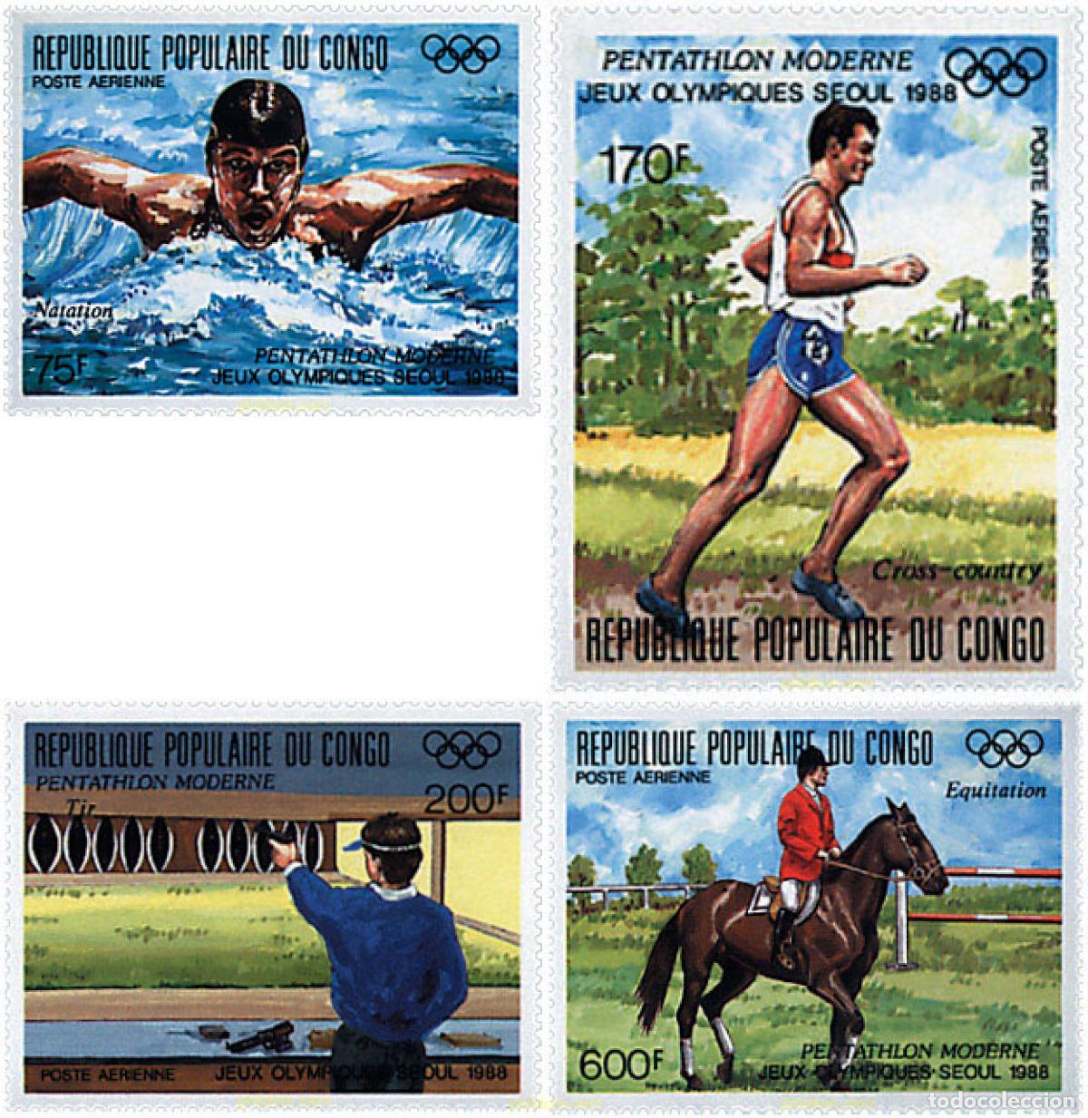 Sellos: 73579 MNH CONGO 1988 24 JUEGOS OLIMPICOS VERANO SEUL 1988