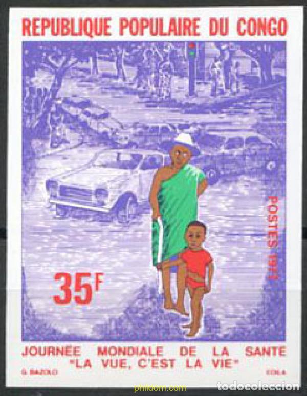 Stamps: 19364 MNH CONGO 1977 DIA MUNDIAL DE LA SALUD