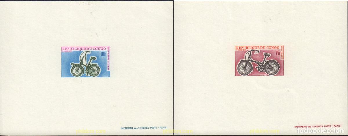 Stamps: 577914 MNH CONGO 1969 BICICLETAS Y MOTOCICLETAS ANTIGUAS