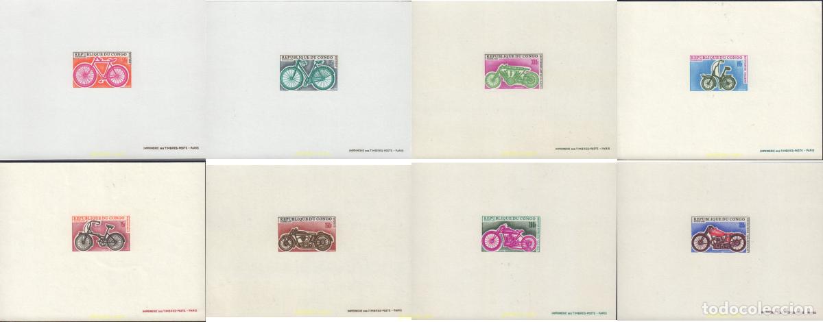 Stamps: 577915 MNH CONGO 1969 BICICLETAS Y MOTOCICLETAS ANTIGUAS