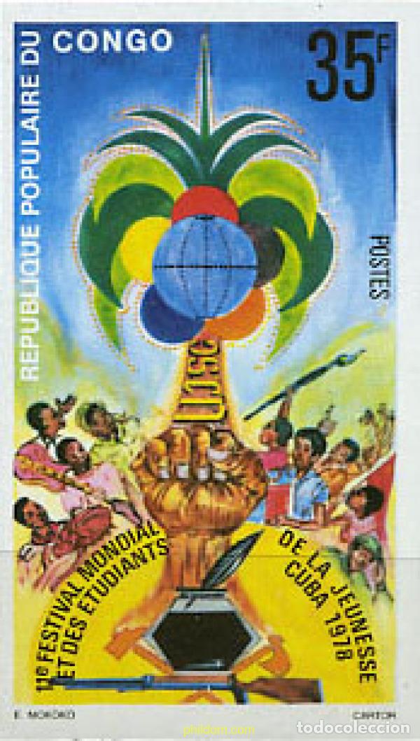 Sellos: 14375 MNH CONGO 1978 11 FESTIVAL MUNDIAL DE LA JUVENTUD Y LOS ESTUDIANTES