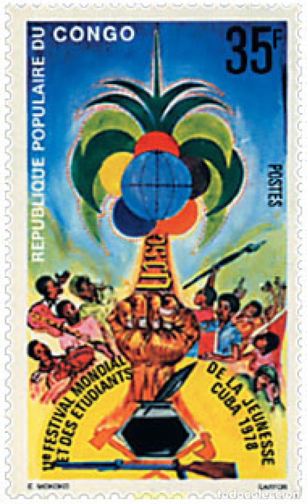 Sellos: 70470 MNH CONGO 1978 11 FESTIVAL MUNDIAL DE LA JUVENTUD Y LOS ESTUDIANTES