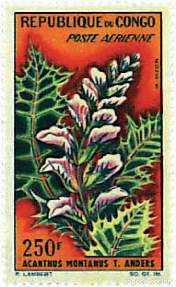 Sellos: 200461 HINGED CONGO 1963 FLORES - Foto 1