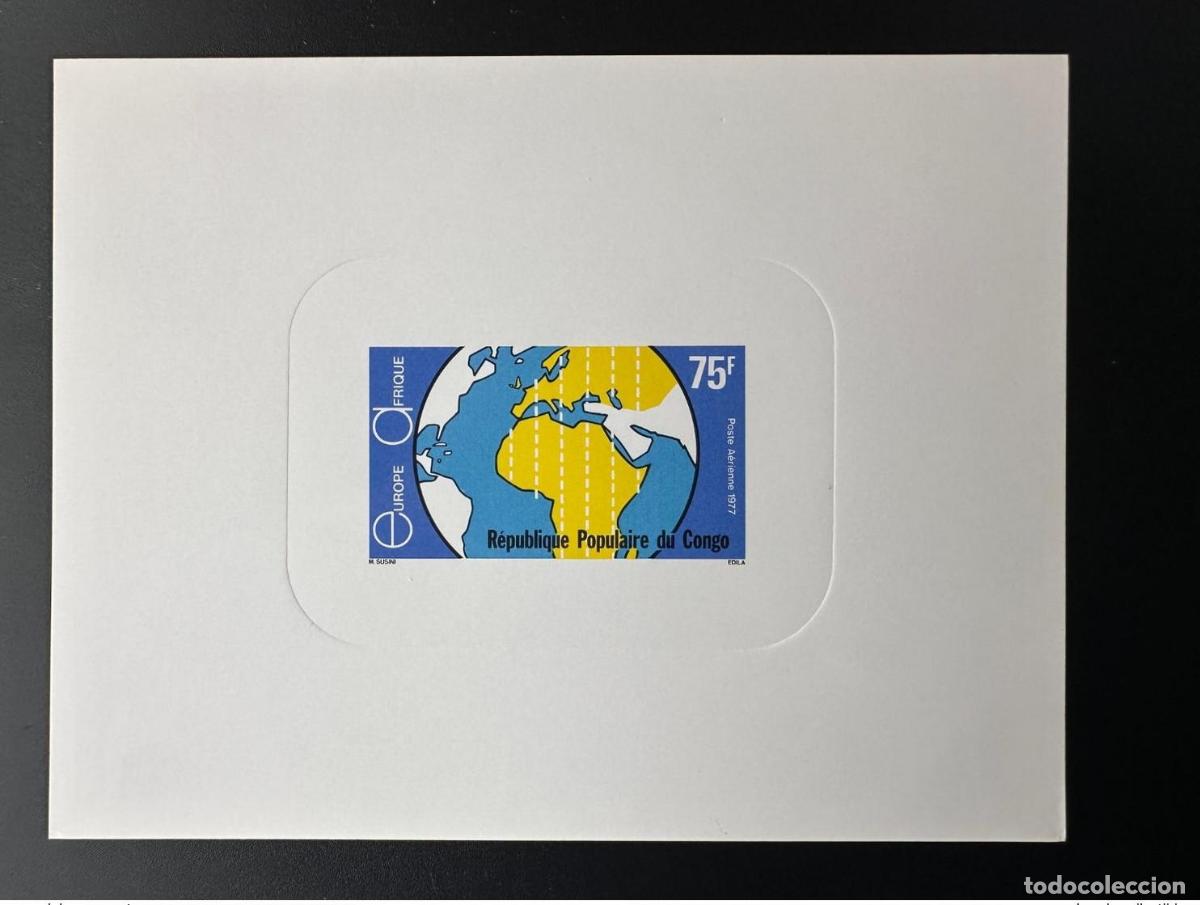 Sellos: Mapa del de Europa &Aacute;frica Europafrique prueba lujo Congo 1977 Mi. 569
