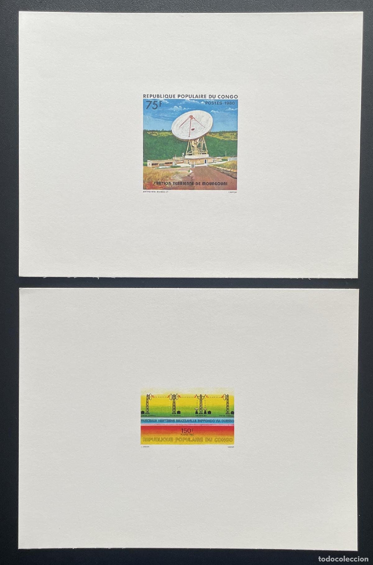 Francobolli: Congo 1980 Mi. 798 - 799 telecomunicaciones por sat&eacute;lite para eventos de lujo