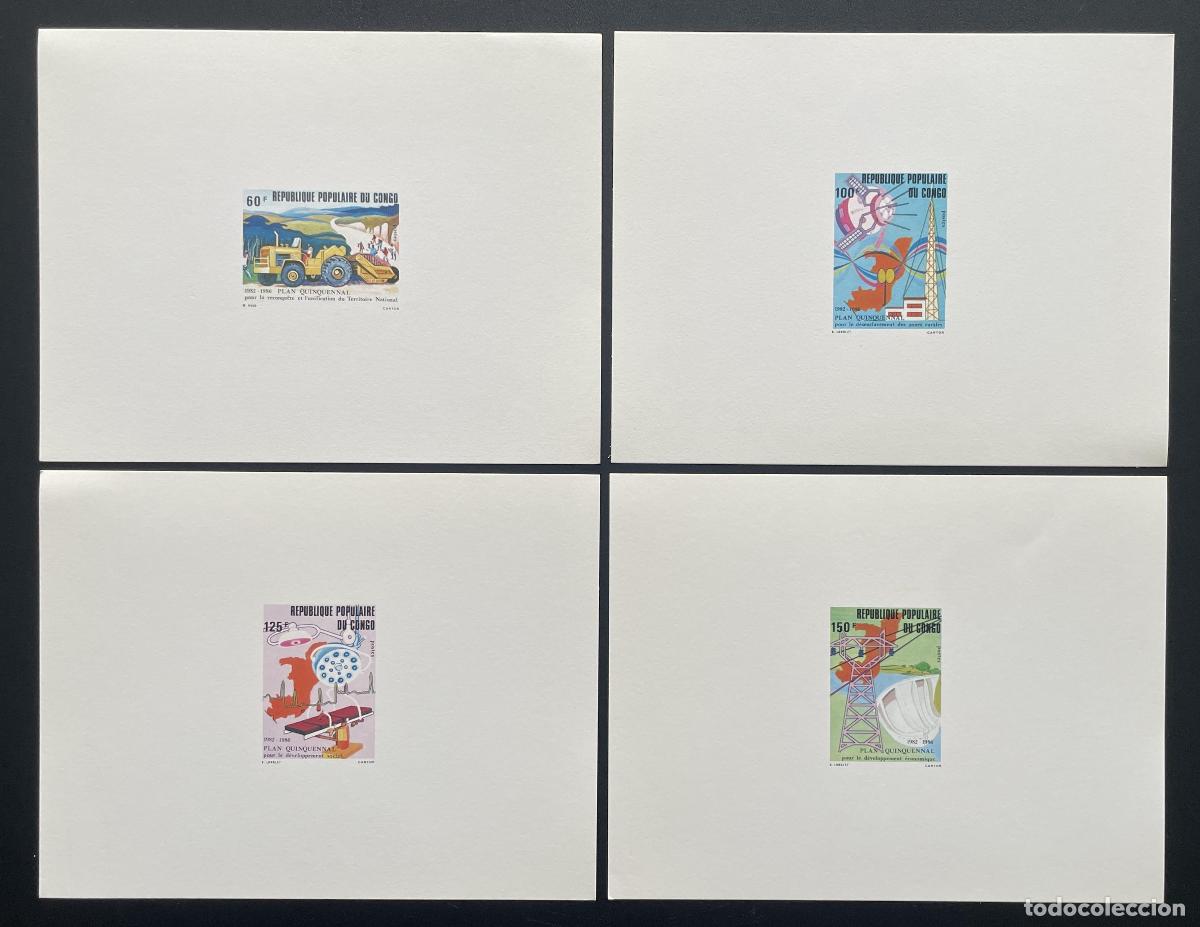 Francobolli: Plan de desarrollo quinquenal para eventos lujo Congo 1982 Mi. 870 - 873