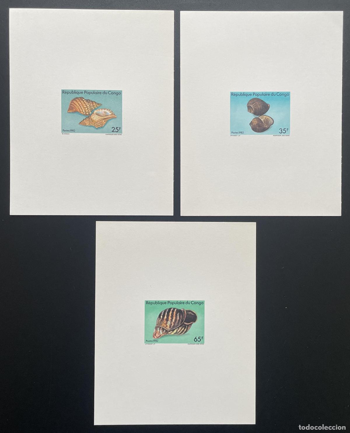 Francobolli: Congo 1982 Mi. 900 - 902 conchas a prueba de lujo fauna marina moluscos