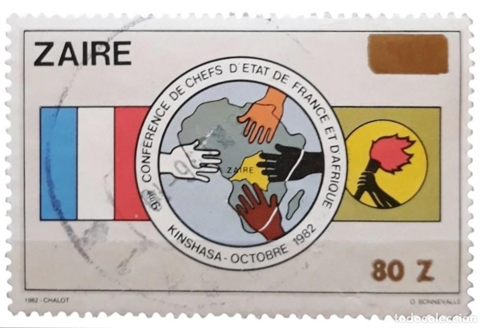 Sellos: ZAIRE 1990 SOBRECARGADO. USADO. - Foto 1