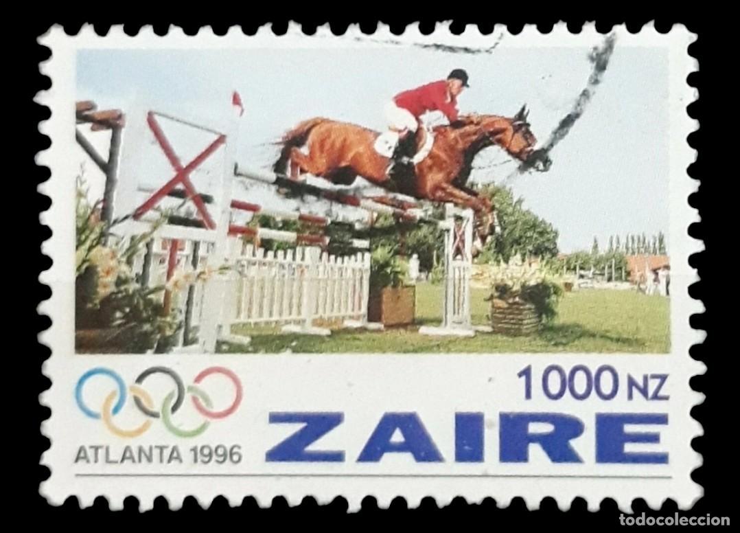 Sellos: ZAIRE 1996 Juegos Ol&iacute;mpicos de 1996 - Atlanta. USADO.
