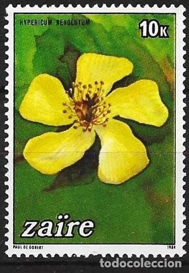 Sellos: Zaire 1984 - Mi 853 - YT 1161 - Flor - MNH**