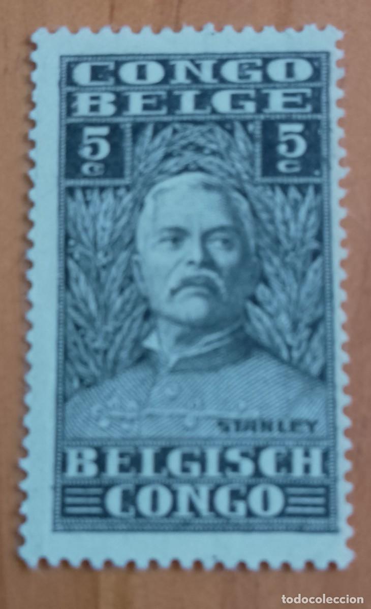 Sellos: CONGO BELGA - V/Y 5 C - DESCUBRIMIENTO CONGO BELGA, HENRY MARTON STANLEY