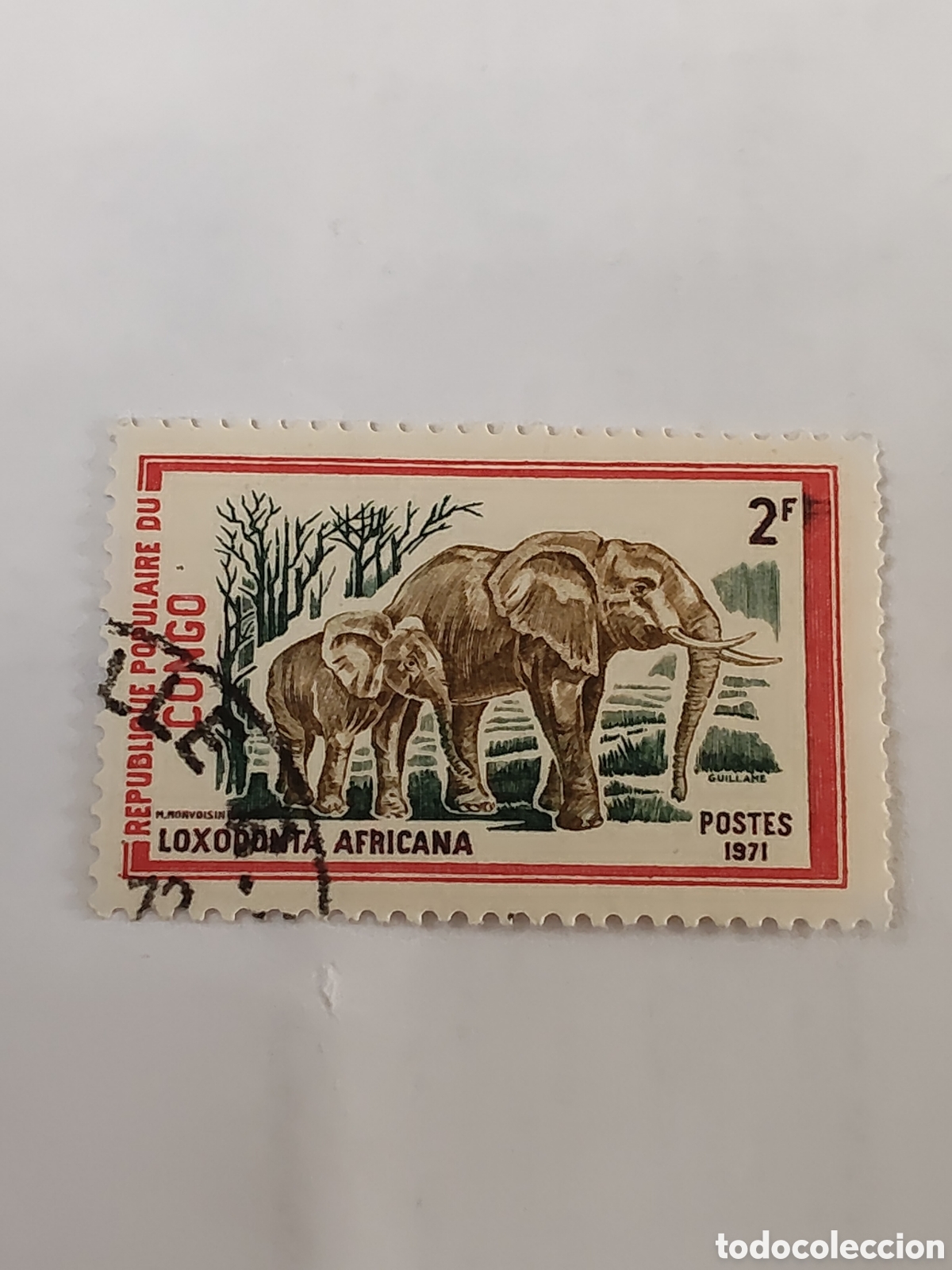 Sellos: Sello del Congo Elefantes 1971 usado
