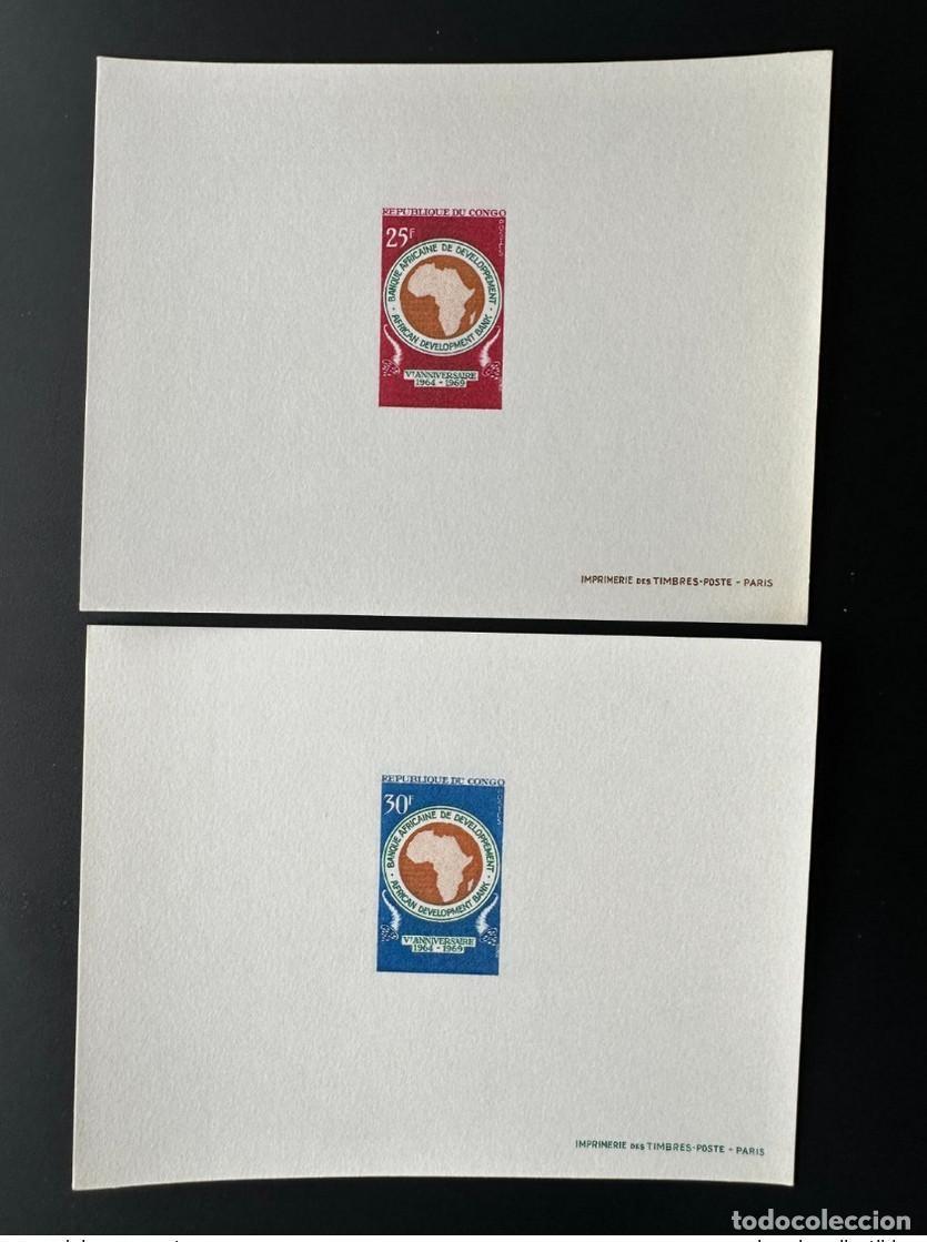 Sellos: Congo 1969 Mi. 182 - 183 Luxury Proof | Mapa del Banco Africano de Desarrollo