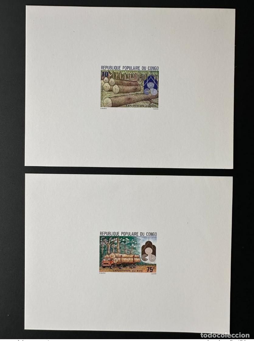 Stamps: Cami&oacute;n de madera Congo 1980 Mi. 768 - 769 Luxury Event Wood Exploitation LKW