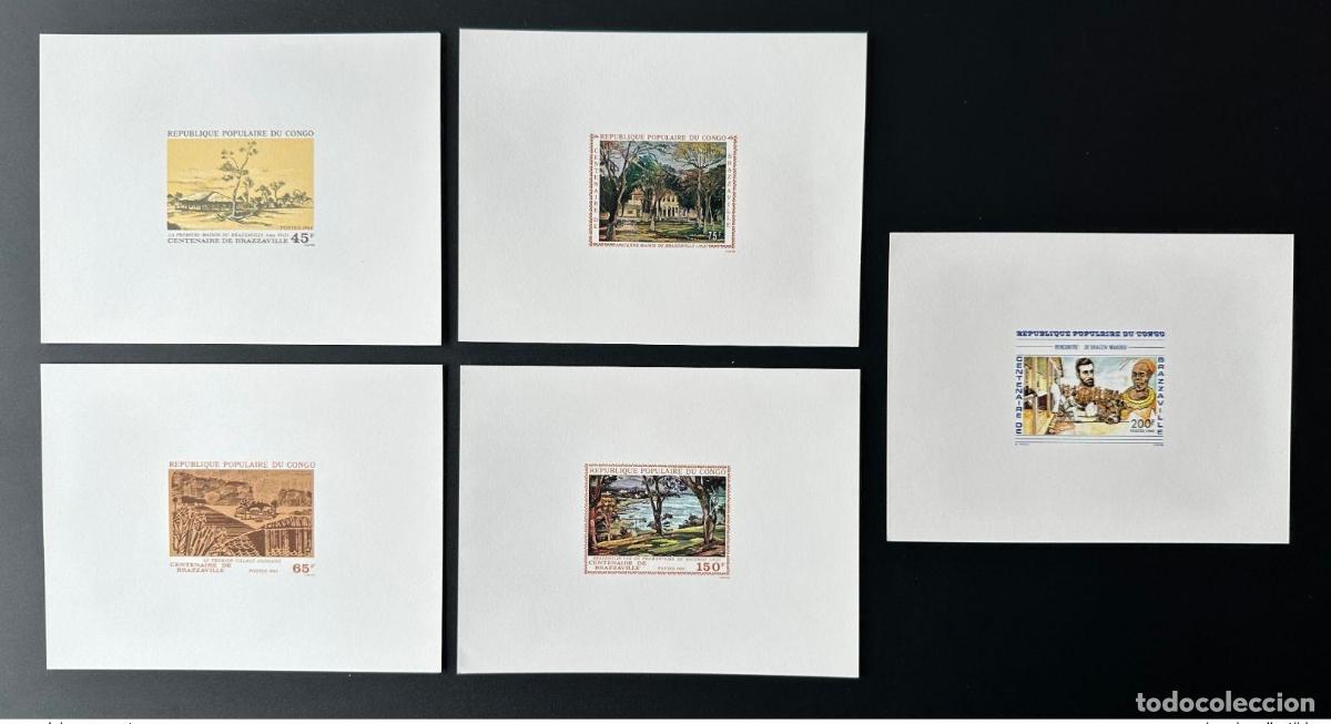 Briefmarken: Congo 1980 Mi. 779 - 783 Prueba de lujo Centenario Brazzaville