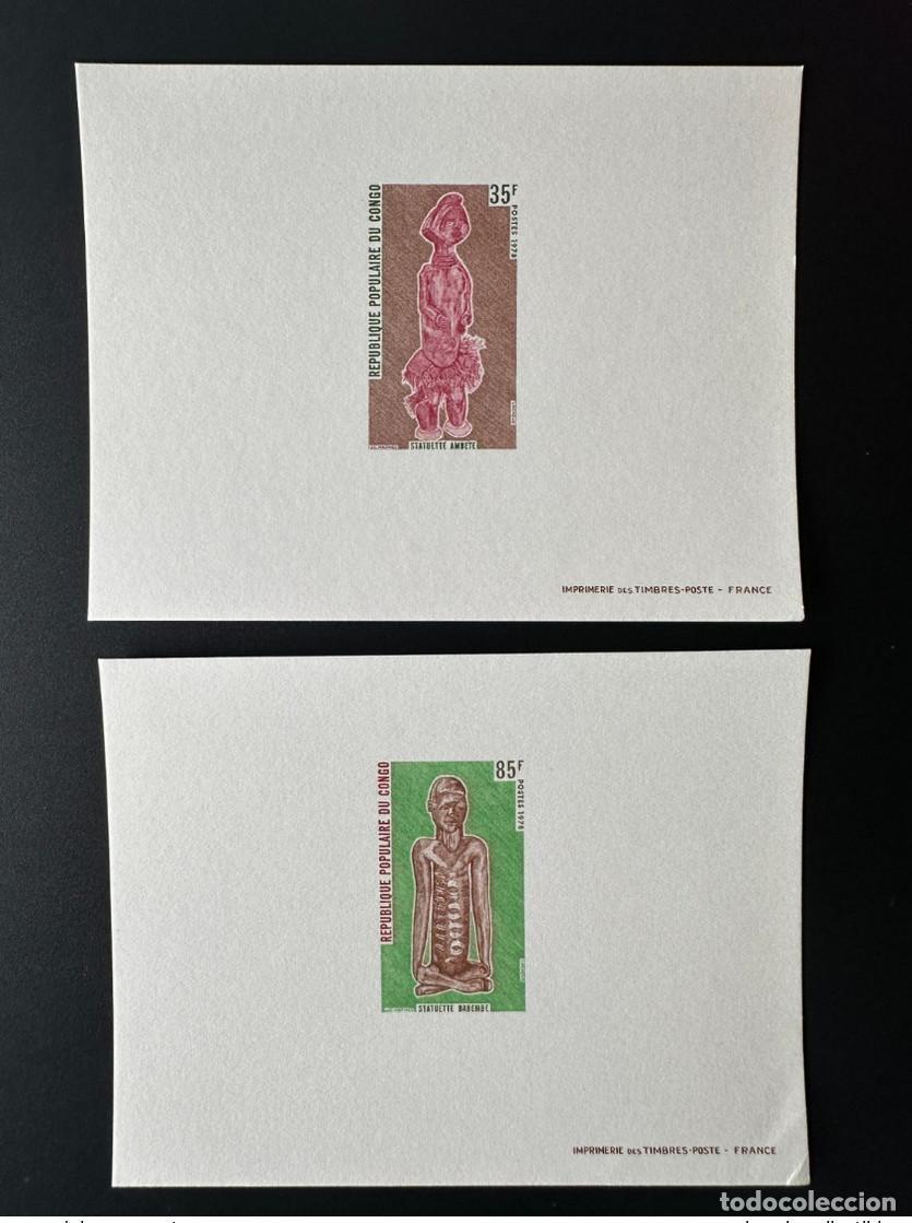 Briefmarken: Congo 1978 Mi. 604 - 605 Esculturas de lujo a prueba estatuillas Ambete Babemde
