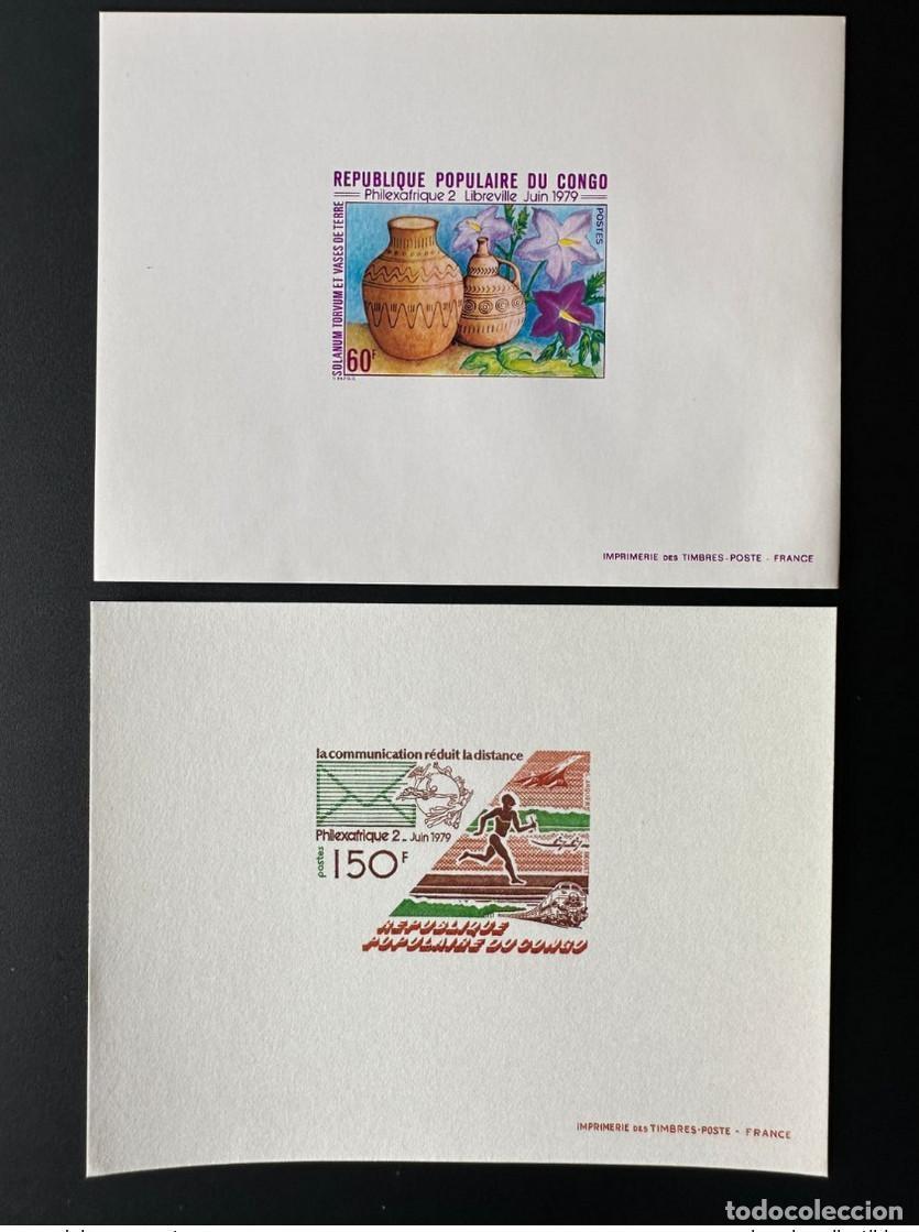 Stamps: Congo 1979 Mi. 678 - 679 Evento de lujo Philexafrica Libreville Concorde Train