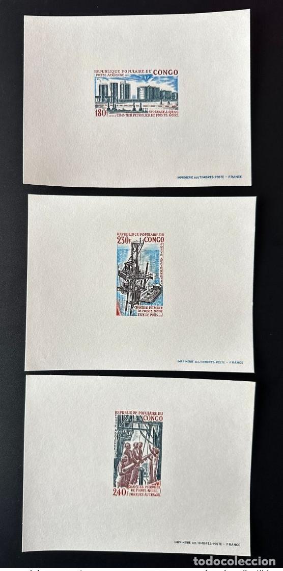 Francobolli: Dep&oacute;sito de petroleros Pointe-Noire para eventos lujo Congo 1973 Mi. 360 - 362
