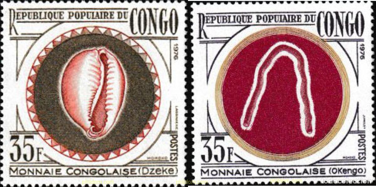Sellos: 143996 MNH CONGO 1976 MONEDAS ANTIGUAS
