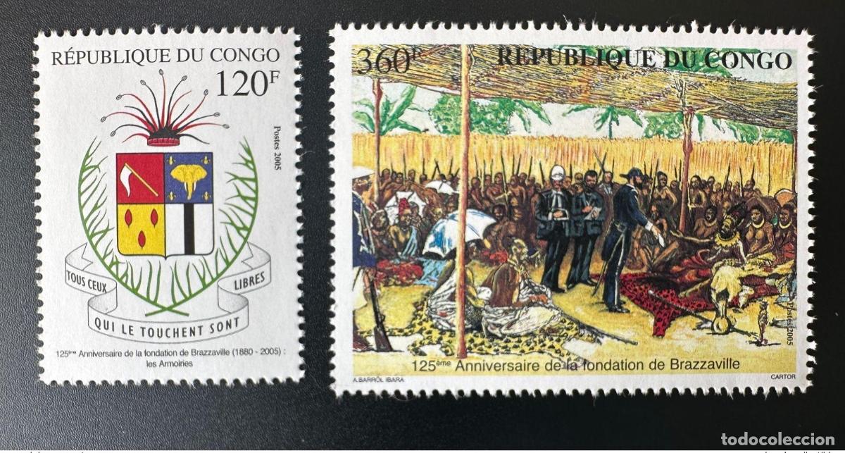 Sellos: Congo 2005 Mi. 1776 - 1777 125&deg; aniversario de la fundaci&oacute;n Armer&iacute;a Brazzaville