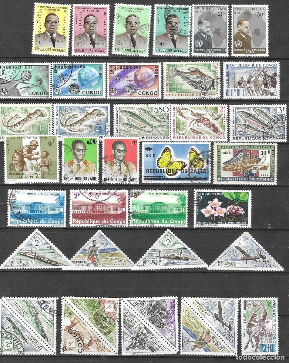 Sellos: LOTE DE SELLOS DE CONGO - Foto 2