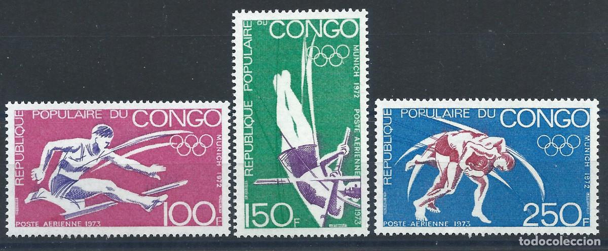 Sellos: Congo N&deg;150/52** (MNH) 1972 - J.O de Munich