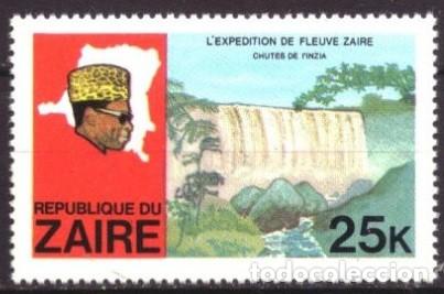 Sellos: ZAIRE 1979 STAMP MNH WATERFALLS CATARATAS INZIA EXPEDICION DEL RIO