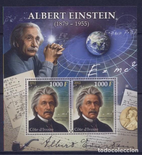 Sellos: IVORY COAST 2012 SHEET MNH ALBERT EINSTEIN - Foto 1