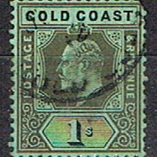 Sellos: COSTA DE ORO (GHANA) COLONIA INGLESA Nº 44 (AÑO 1902), EDUARDO VII, USADO