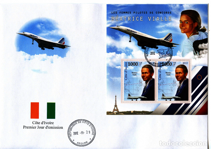 ivory coast 2012 spd fdc beatrice vialle concor Buy Antique