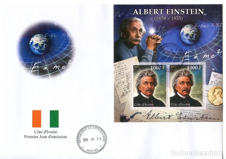 Sellos: IVORY COAST 2012 SPD FDC ALBERT EINSTEIN - Foto 1
