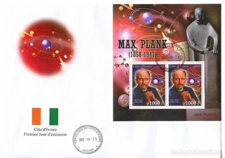 Sellos: IVORY COAST 2012 SPD FDC MAX PLANK - Foto 1