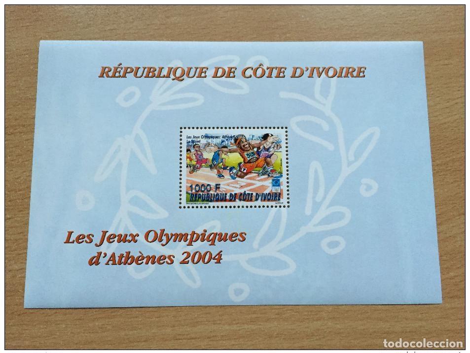 Sellos: Costa de Marfil 2004 Bloc Mi. Bl. A36 A1319 Juegos Ol&iacute;mpicos Atenas