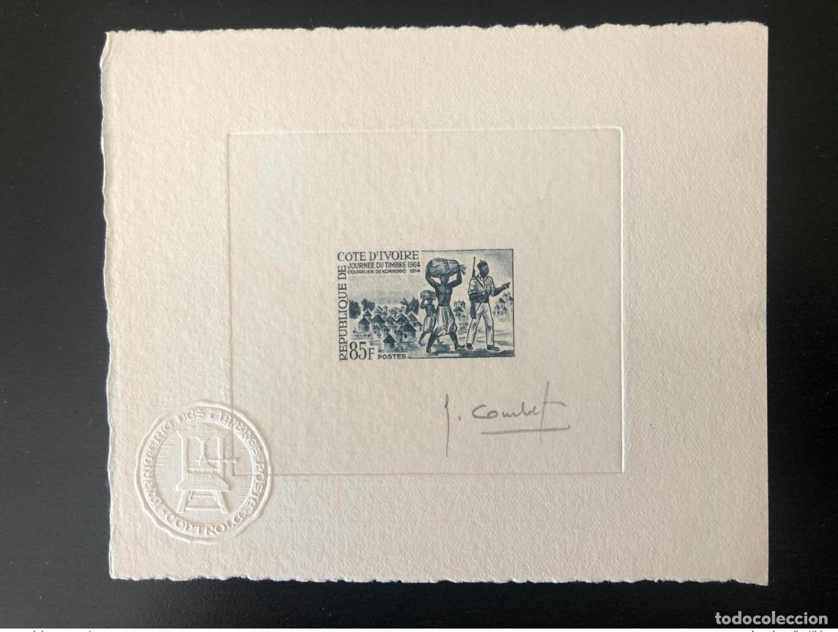 Sellos: Costa de Marfil 1964 Mi. 277 D&iacute;a del sello a prueba artista Korhogo