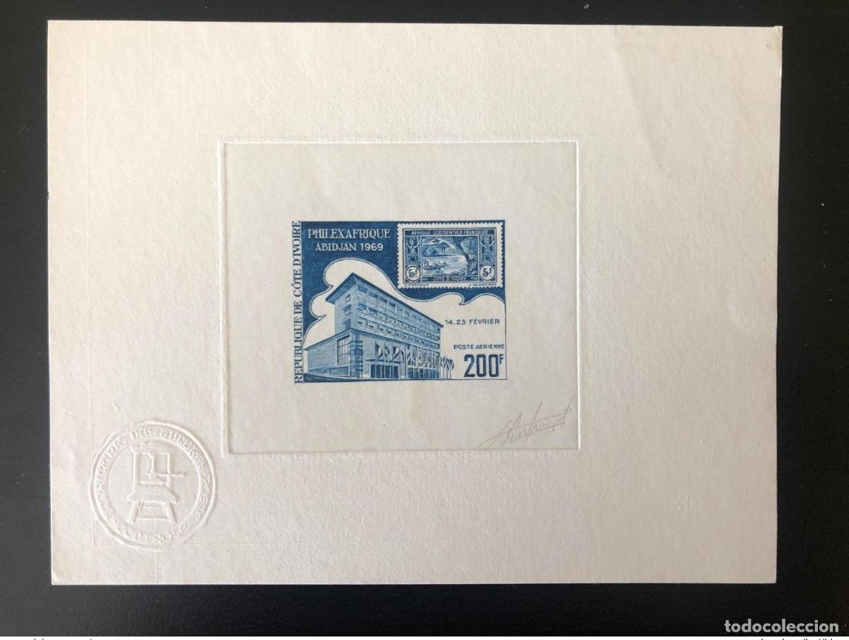 Sellos: Costa de Marfil 1969 Mi. 342 Prueba art&iacute;stica Philexafrica Abidjan