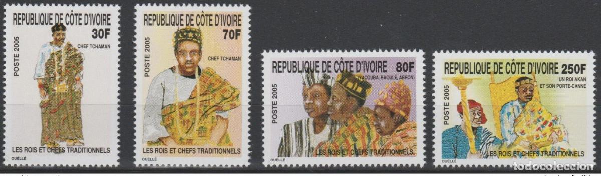 Stamps: Costa de Marfil 2005 Mi. 1405 - 1408 Reyes y jefes tradicionales Kings K&ouml;nige