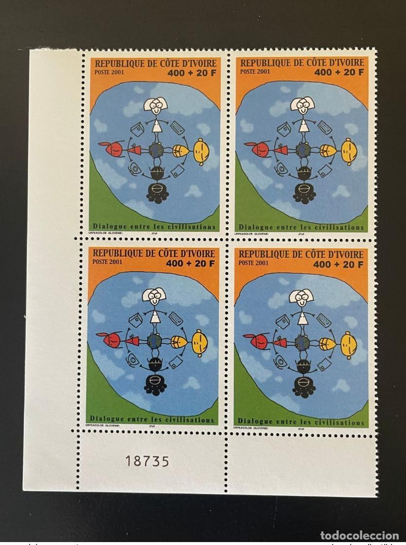 Sellos: Costa de Marfil 2001 Mi. 1282 NUMBER Emisi&oacute;n conjunta Di&aacute;logo entre civilizaciones