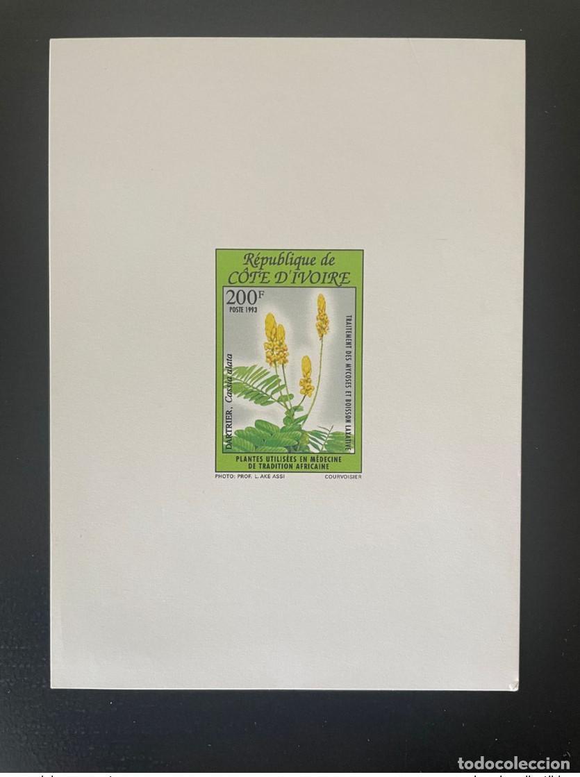 Sellos: Costa de Marfil 1993 Mi. 1094 Flores plantas medicina tradici&oacute;n prueba lujo