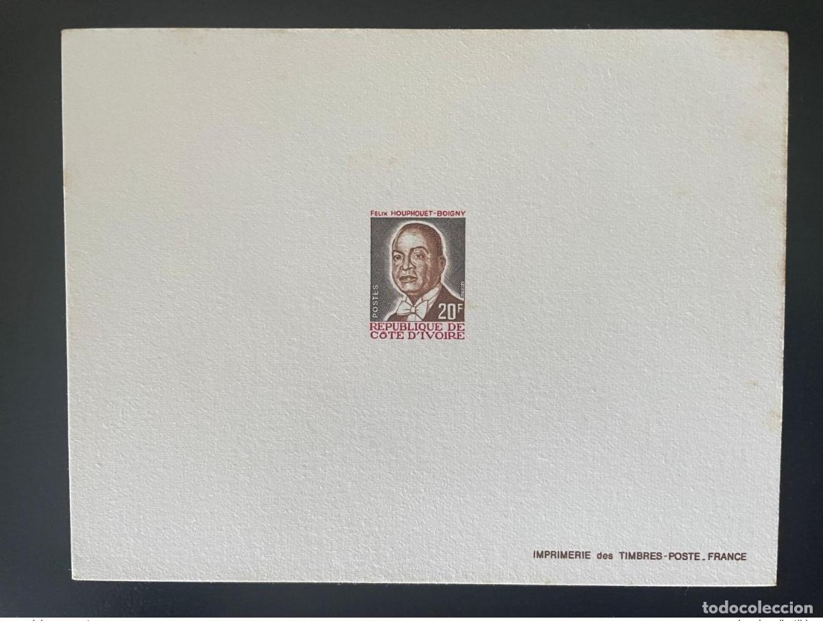 Sellos: Costa de Marfil 1986 Mi. 905 20F Proof Luxe Presidente F&eacute;lix Houphouet-Boigny