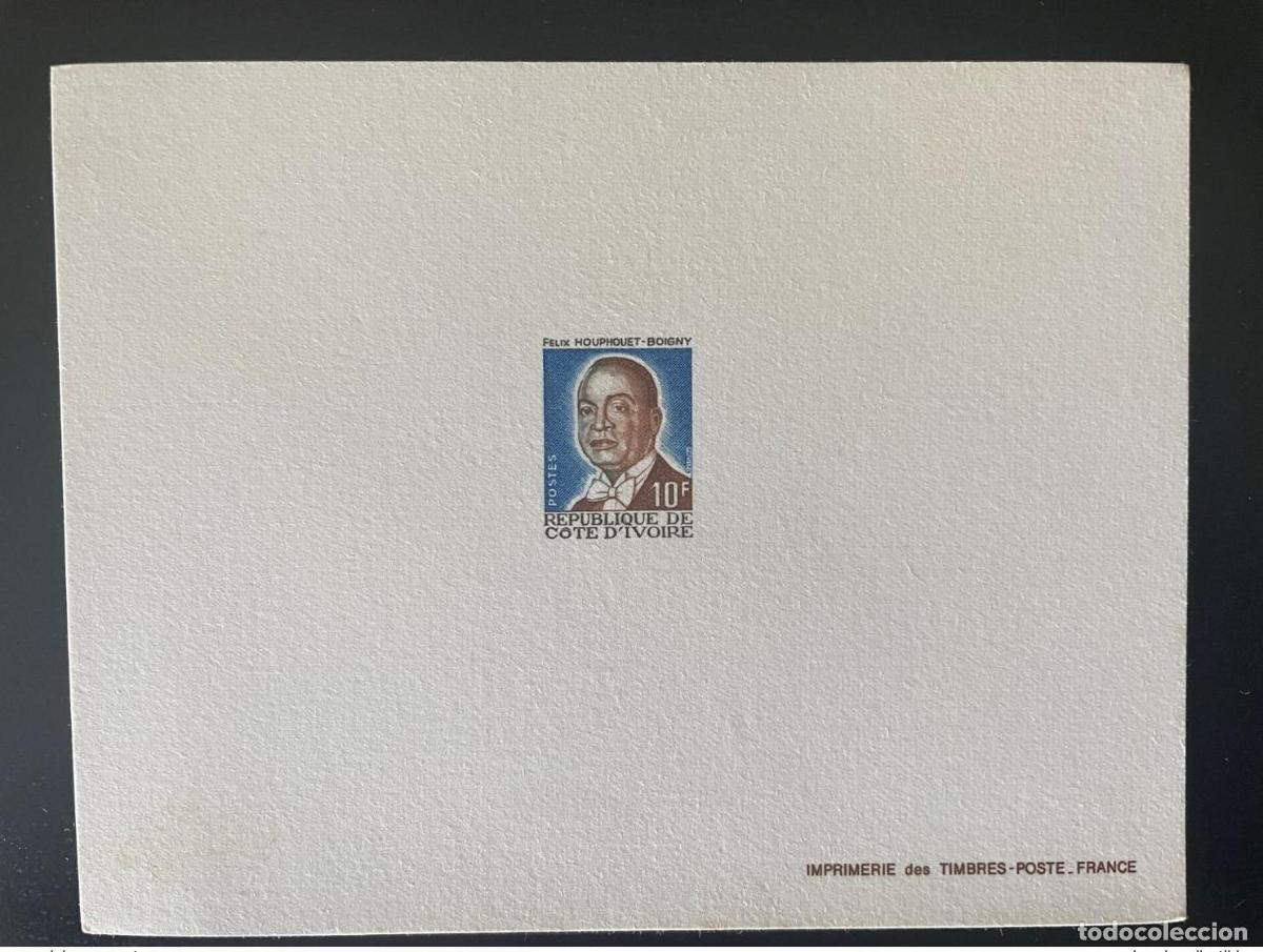 Sellos: Costa de Marfil 1986 Mi. 904 10F Proof Luxe President F&eacute;lix Houphouet-Boigny