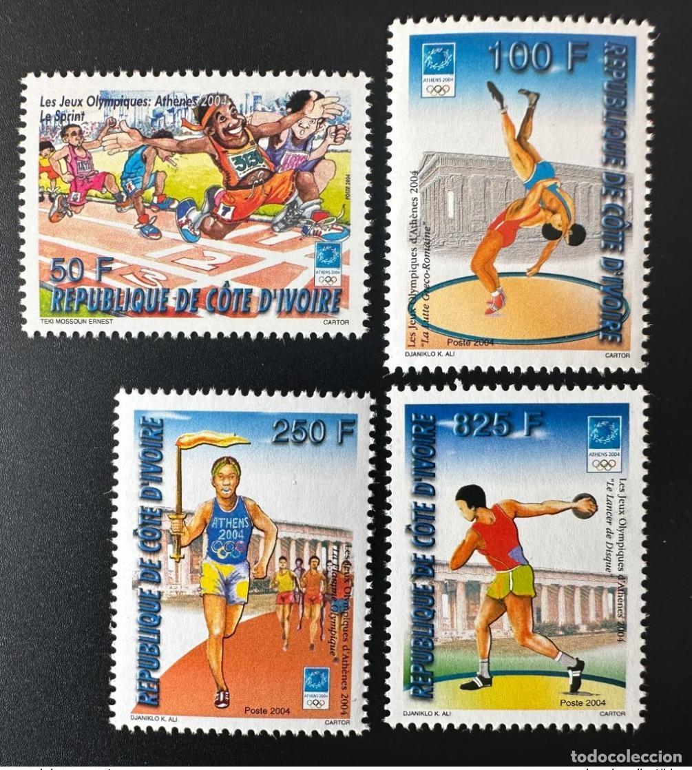 Sellos: Costa de Marfil 2004 Mi. 1316 - 1319 Juegos Ol&iacute;mpicos Atenas