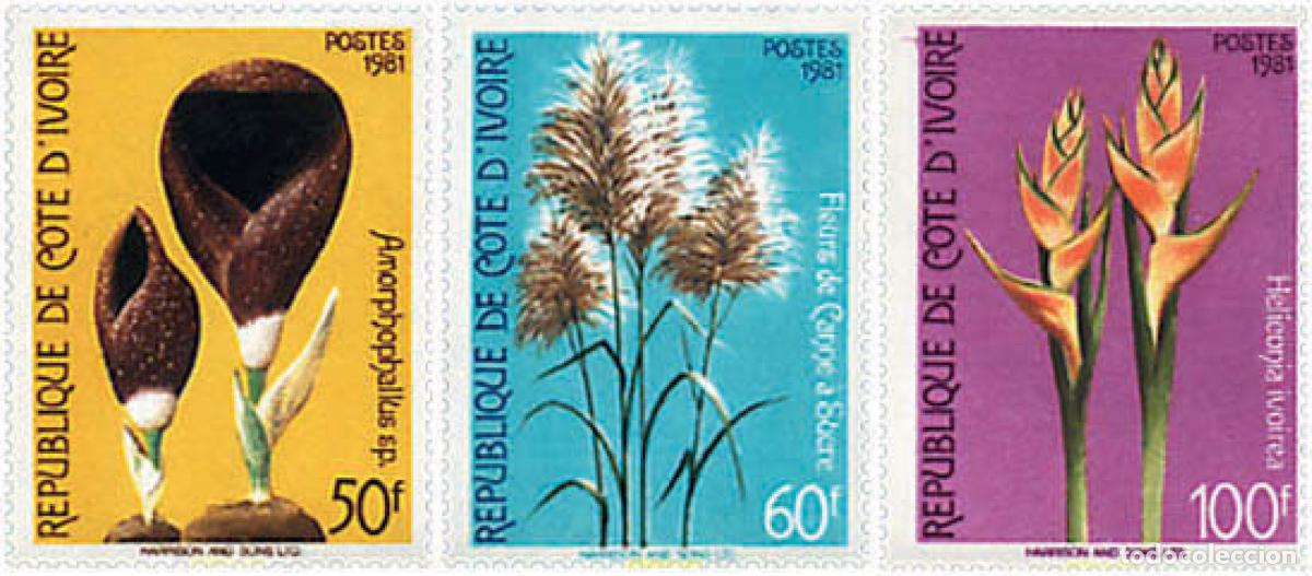 Sellos: 83378 MNH COSTA DE MARFIL 1981 FLORES