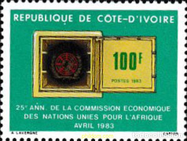 Sellos: 604197 MNH COSTA DE MARFIL 1983 25 ANIVERSARIO DE LA COMISION ECONOMICA DE LAS NACIONES UNIDAS PARA