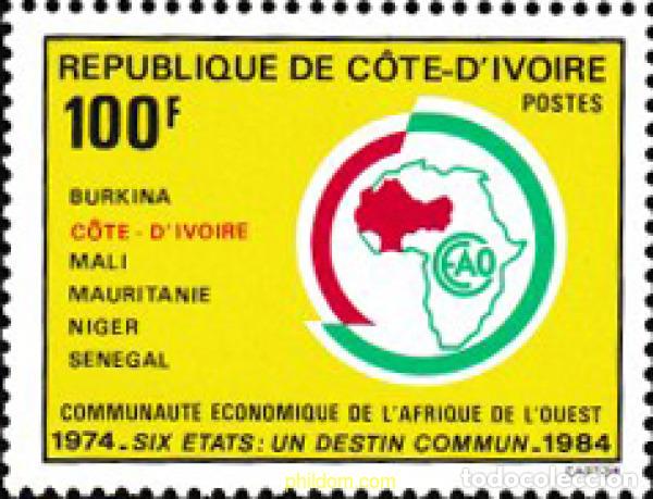 Sellos: 604229 MNH COSTA DE MARFIL 1984 COMUNIDAD ECONOMICA DEAFRICA DEL OESTE