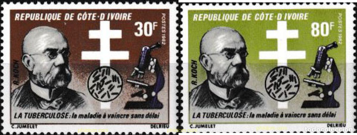 Sellos: 604170 MNH COSTA DE MARFIL 1982 TUBERCOLOSIS A REDICAR