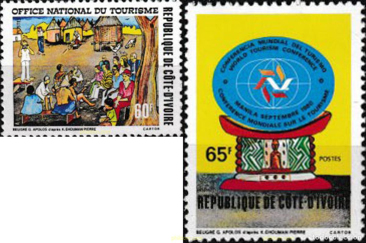 Sellos: 604137 MNH COSTA DE MARFIL 1980 OFICINA NACIONAL DE TURISMO