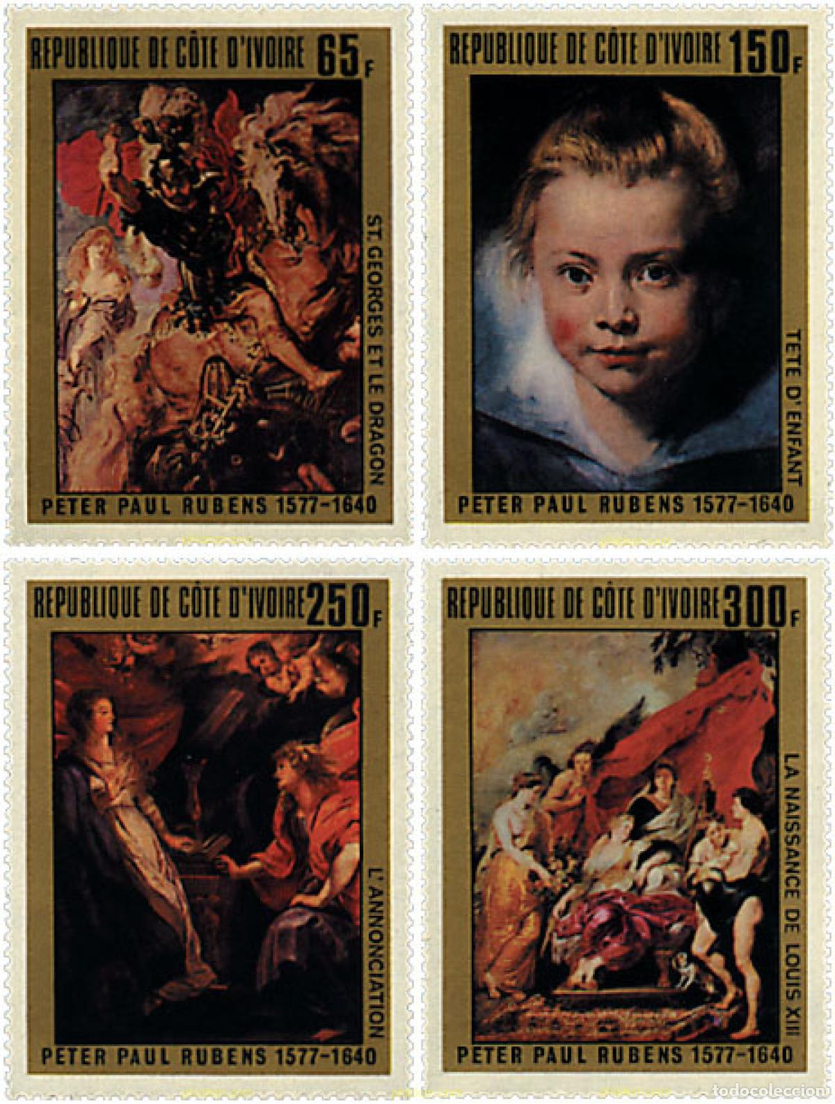 Sellos: 193317 MNH COSTA DE MARFIL 1978 400 ANIVERSARIO DEL NACIMIENTO DE PEDRO PABLO RUBENS