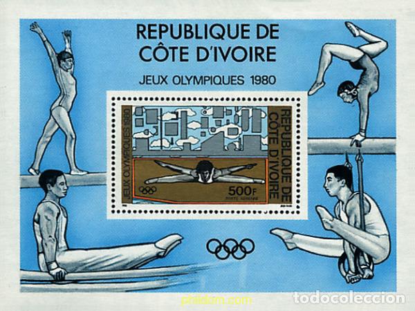 Sellos: 49605 MNH COSTA DE MARFIL 1980 22 JUEGOS OLIMPICOS VERANO MOSCU 1980